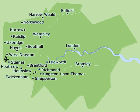 Greater London map