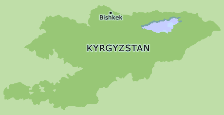 Kyrgyzstan clickable map