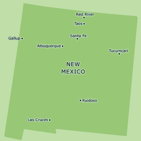 New Mexico clickable map
