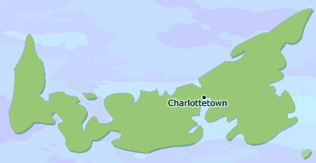 Prince Edward Island clickable map
