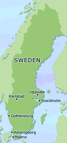 Sweden clickable map