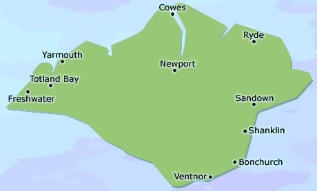 Isle of Wight map