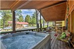Ruidoso Cabin with Hot Tub and Golf Course Views!