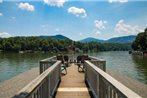 Large lakefront cabin withkayaks and boathouse home