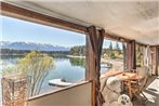 Luxe Lakefront Haven with Mountain Views and Dock