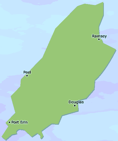 Isle of Man map