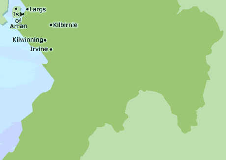 North Ayrshire map