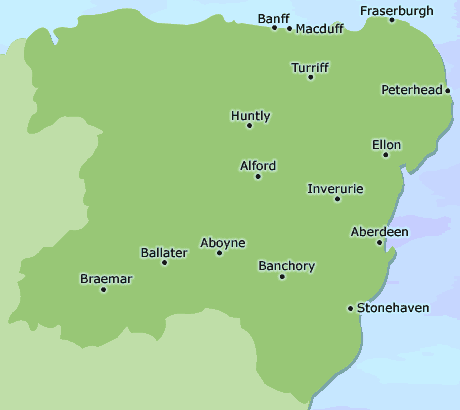 Aberdeenshire map
