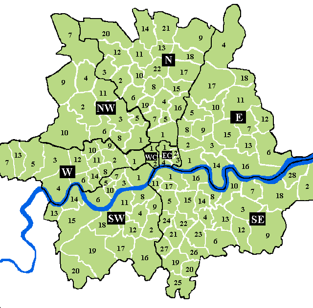 London clickable map