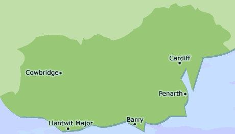 Vale of Glamorgan map