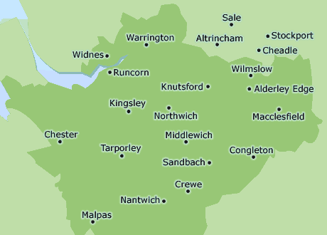 Cheshire map