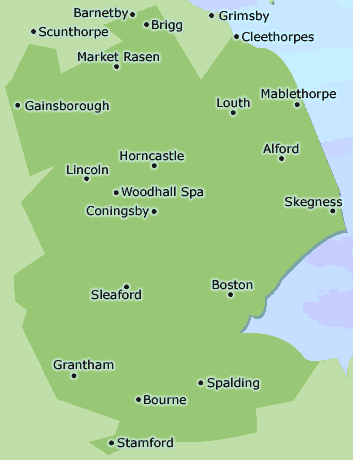Lincolnshire map