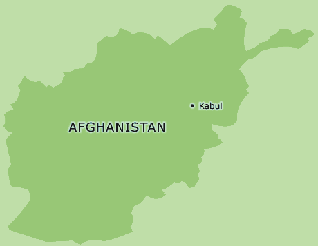 Afghanistan clickable map