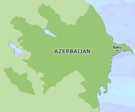 Azerbaijan clickable map