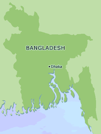 Bangladesh clickable map