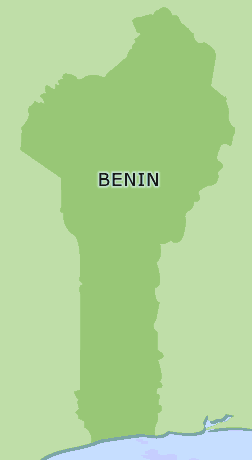 Benin clickable map