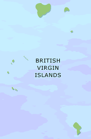 British Virgin Islands clickable map
