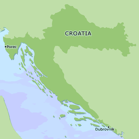 Croatia clickable map