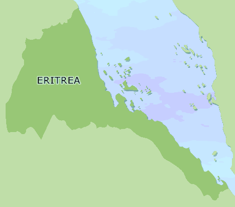 Eritrea clickable map