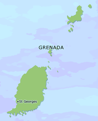 Grenada clickable map