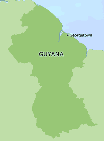 Guyana clickable map