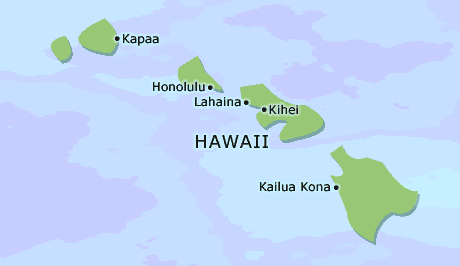 Hawaii clickable map