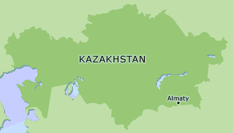 Kazakhstan clickable map