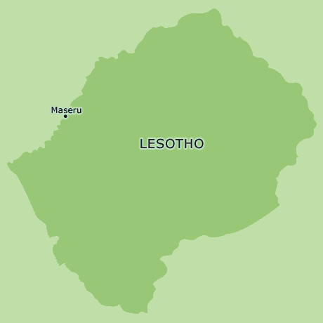 Lesotho clickable map
