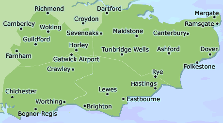 Kent, Surrey and Sussexmap
