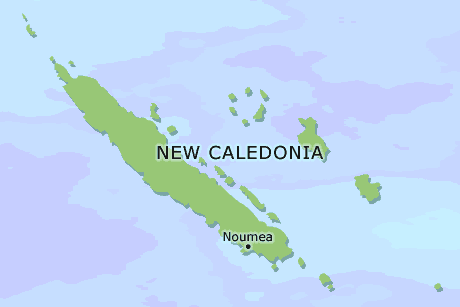 New Caledonia clickable map
