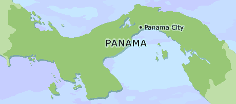 Panama clickable map