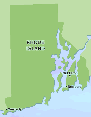 Rhode Island clickable map