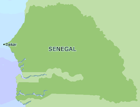 Senegal clickable map