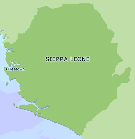 Sierra Leone clickable map