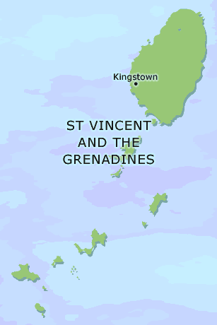 St Vincent and the Grenadines clickable map