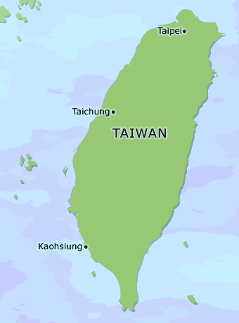 Taiwan clickable map