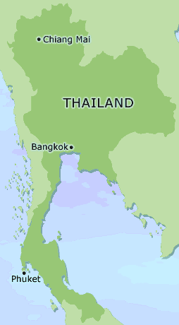 Thailand clickable map