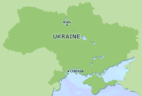 Ukraine clickable map
