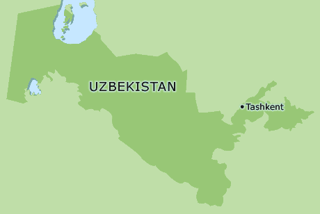 Uzbekistan clickable map