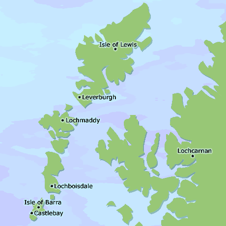 Western Isles map