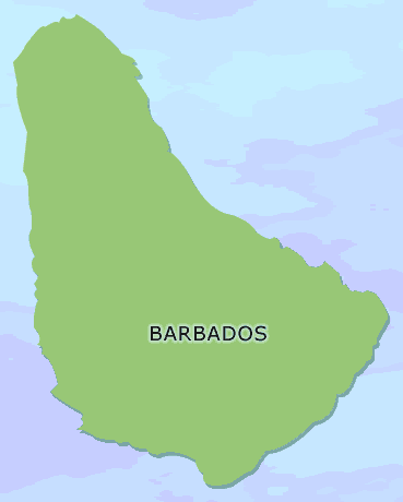 Barbados clickable map