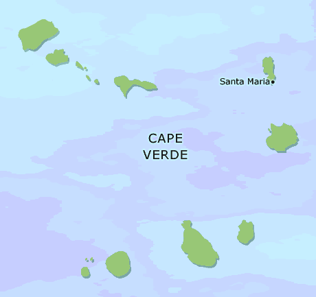 Cape Verde clickable map