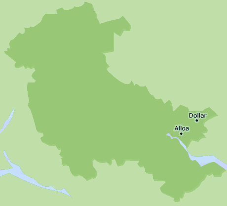 Clackmannanshire map