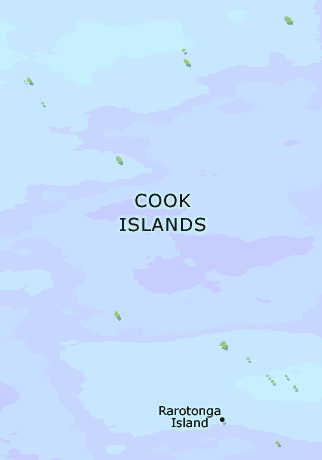 Cook Islands clickable map