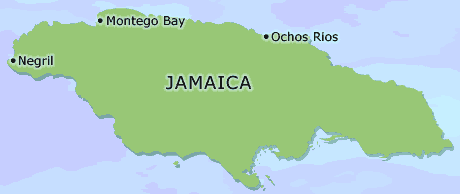 Jamaica clickable map