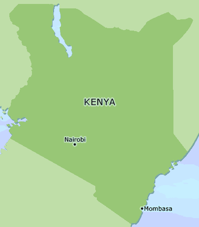 Kenya clickable map