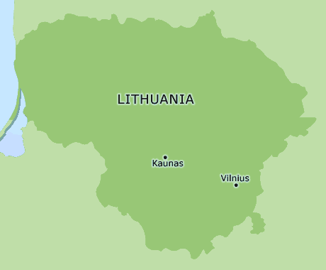 Lithuania clickable map