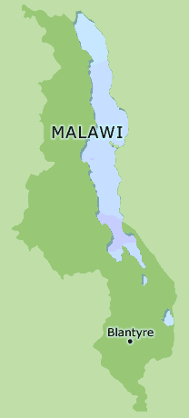 Malawi clickable map