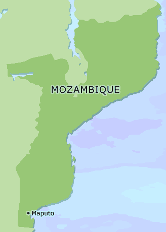Mozambique clickable map