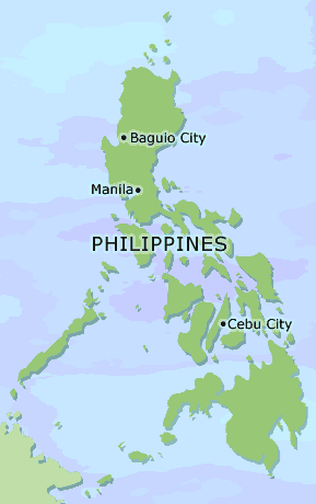 Philippines clickable map